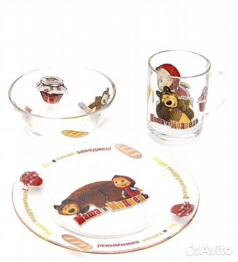 Набор детской посуды новый