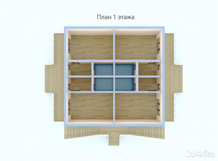 Лстк каркас мини-гостиницы