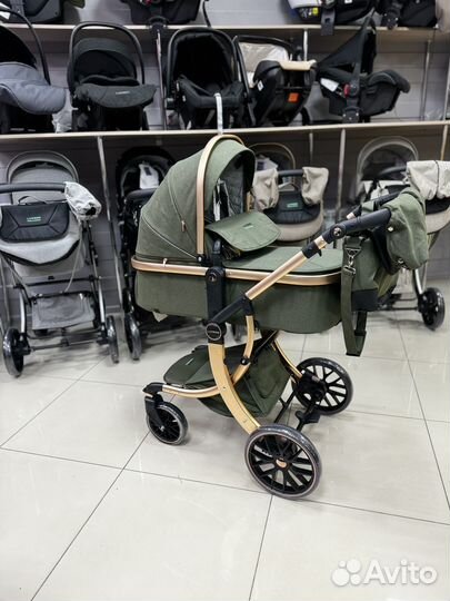 Коляска luxmom 601A 3в1