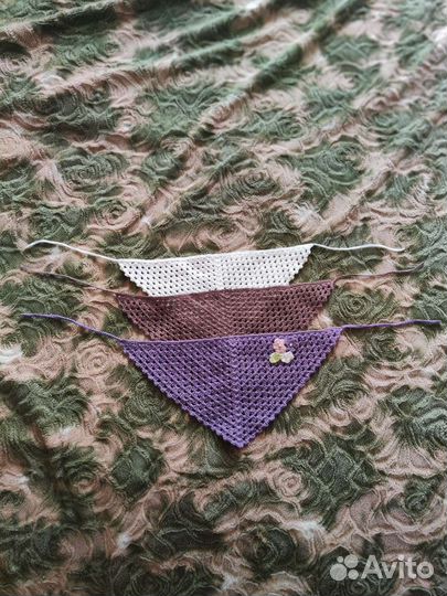Косынка для девочки вязаная