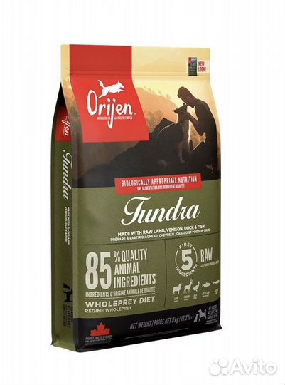 Корм для собак Orijen Tundra 6 кг