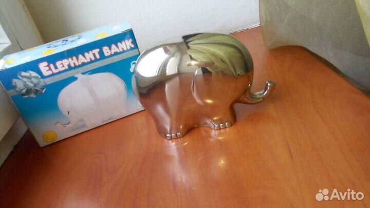 Vintage Новая копилка серебрение