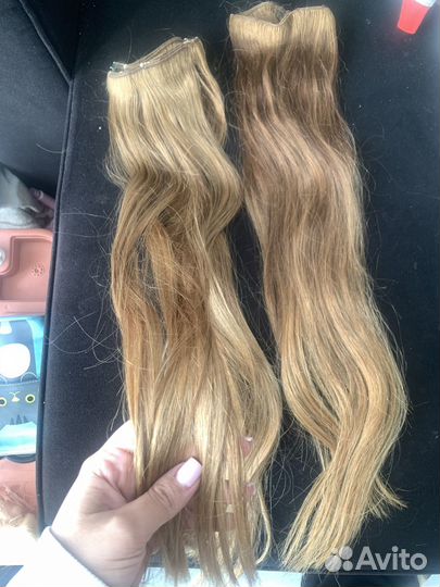 Волосы на заколках