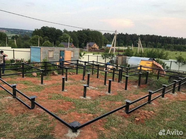 Винтовые сваи для забора