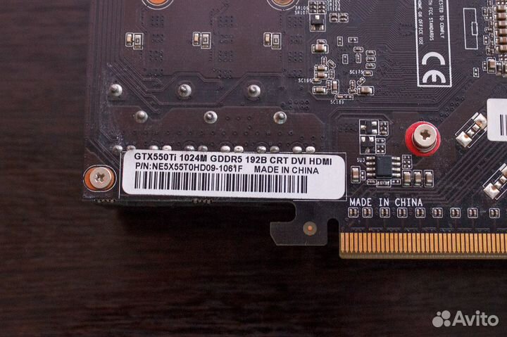 Видеокарта palit geforce gtx 550 ti 1gb