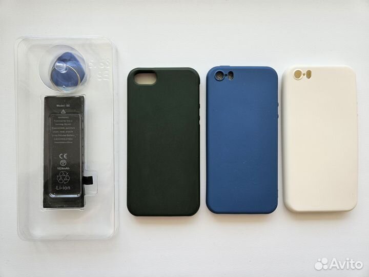 Аккумулятор для iPhone SE 2016 и 3 чехла