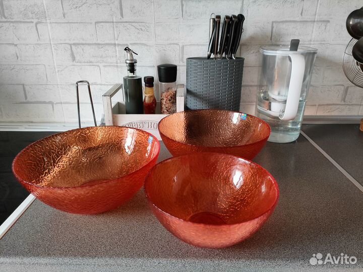 Набор салатников стекло