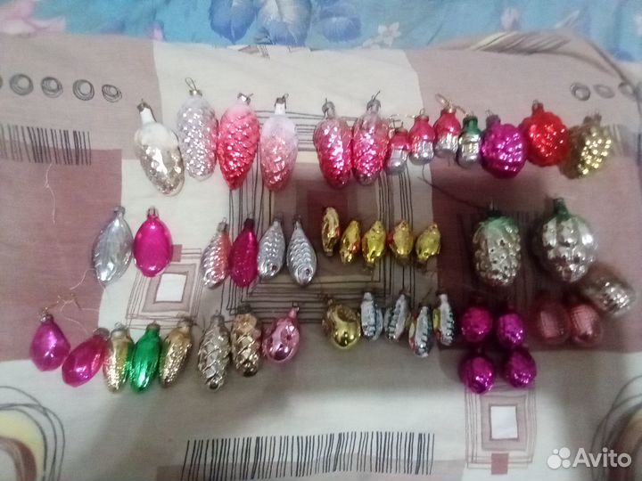 Наборы новогодних елочных игрушек СССР