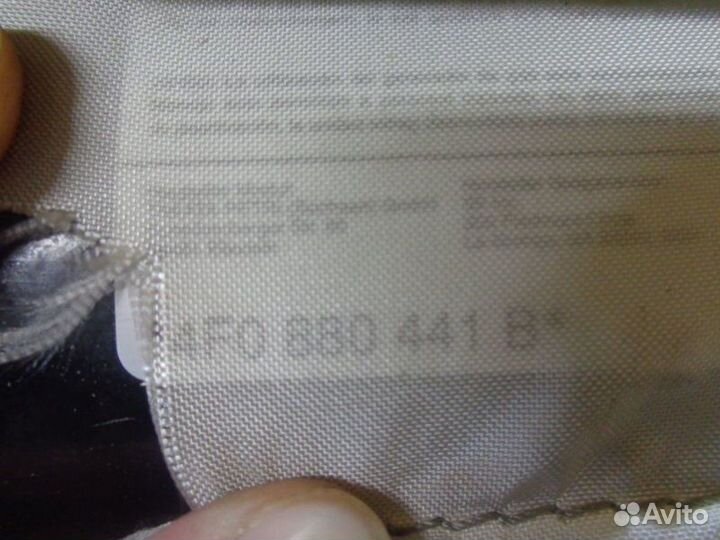 Подушка безопасности задняя Audi A6 C6 BVJ