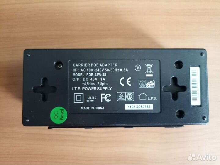 Блок питания poe 48v 1a