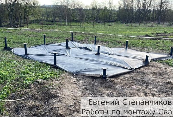 Винтовые сваи с установкой