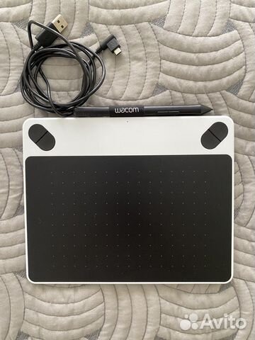 Графический планшет wacom intuos draw white pen s