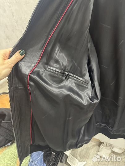 Кожаная куртка мужская 54 56