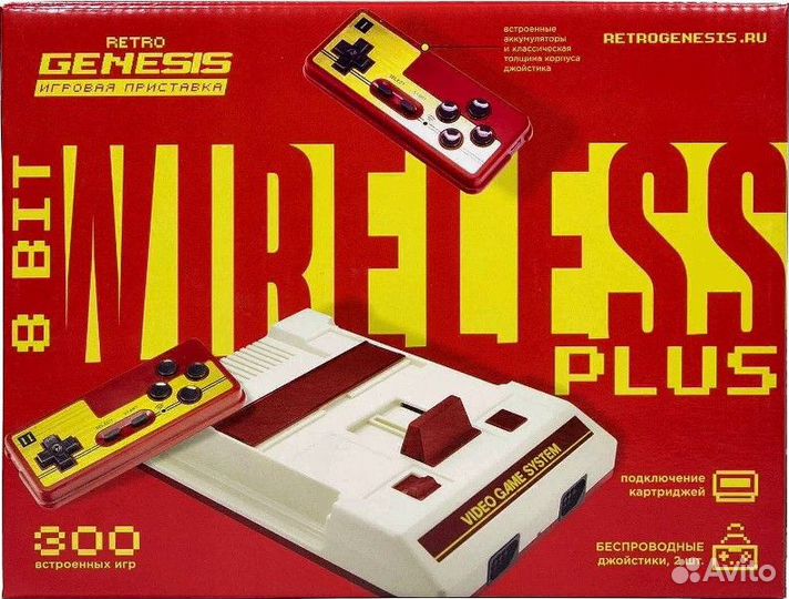Приставка Retro Genesis 8 Bit Wireless Plus (300 и
