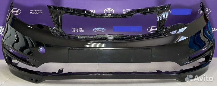 Бампер передний Kia Rio 15-17 черный