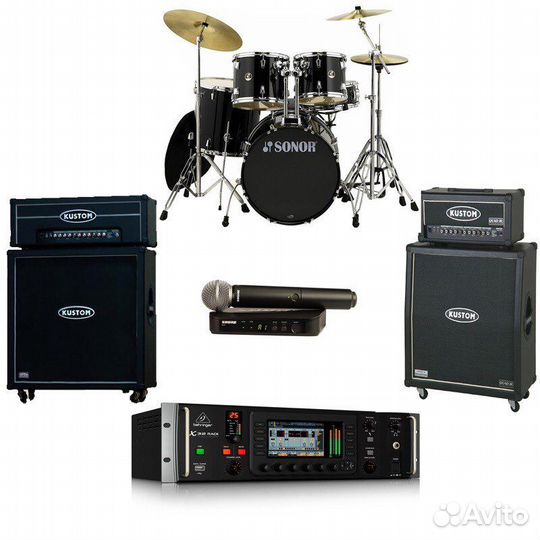 Аренда колонок, звука, барабанов, усилителей, дидж