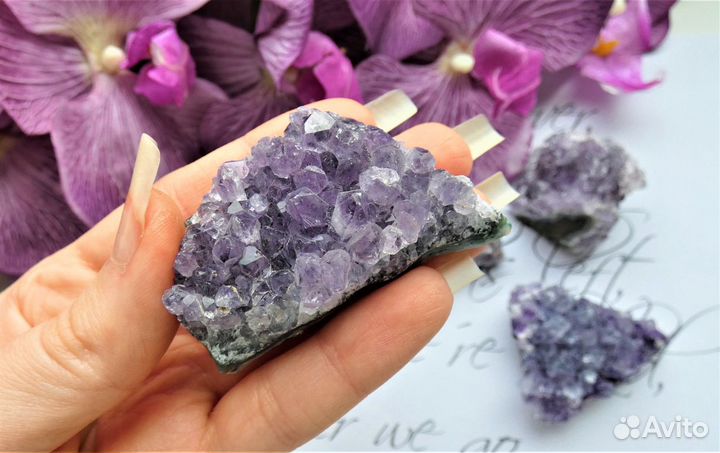 Друза, аметист 42-64 грамма