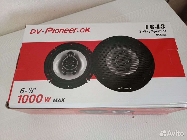 Автомобильные колонки Пионер 16 см 1000 ватт
