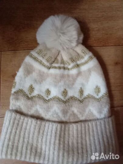 Комплект шапка и варежки