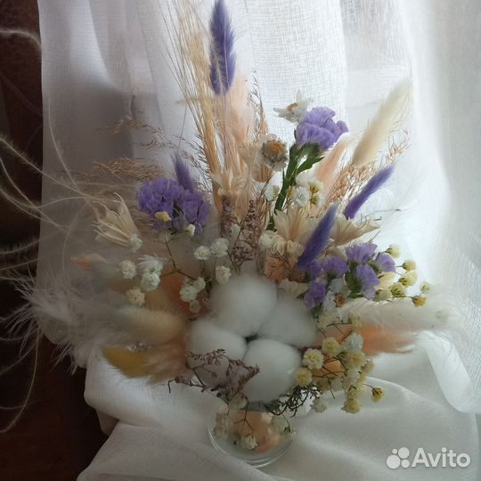 Мини букет из сухоцветов