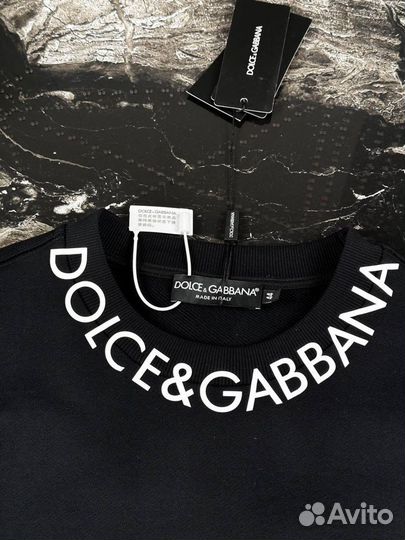 Свитшот мужской Dolce Gabbana черный кофта