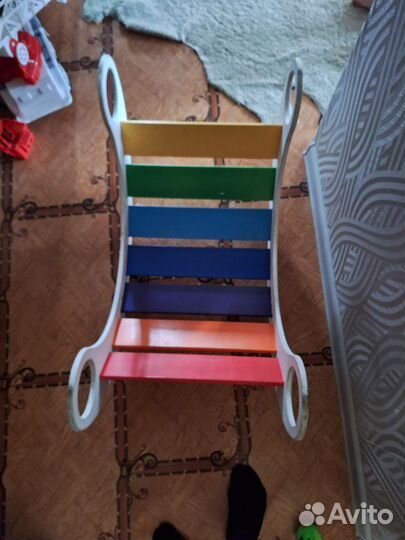 Детская качалка радуга