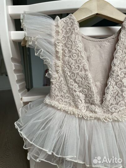 Праздничный ромпер на девочку (1 годик)