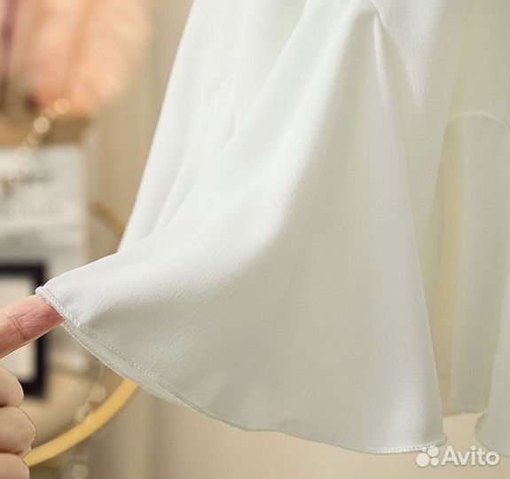 Юбка колокольчик летняя белая 44 размер