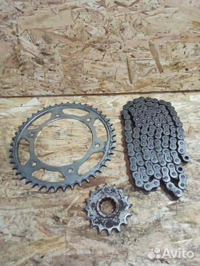 Cbr600f4i 01-07 цепь звезды комплект