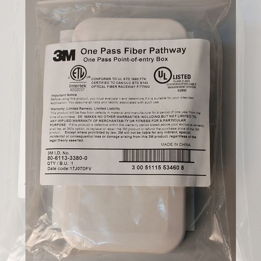 Муфта Оптическая 3m One Pass Fiber 10шт