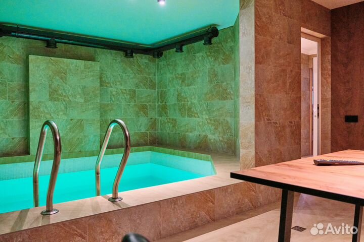 Баня сауна с бассейном