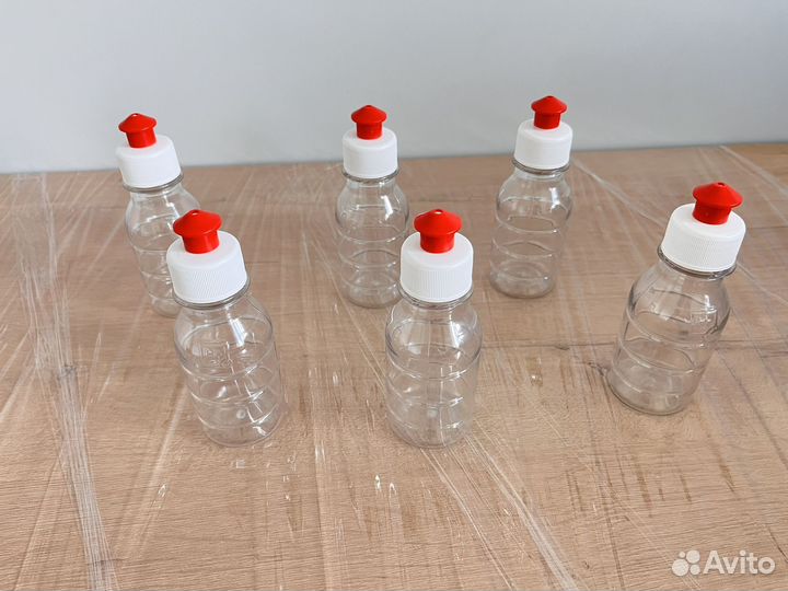 Новые флаконы пэт 100 мл с крышкой пуш-пул