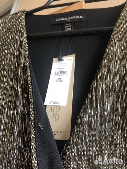 Новое Платье металлик Banana Republic