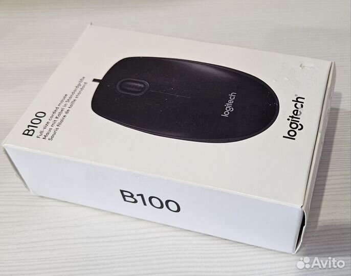 Мышь проводная Logitech B100 910-003357 черный