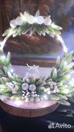 Новогоднее украшение на стол