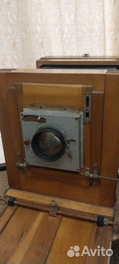 Салонный деревянный фотоаппарат эпоха СССР