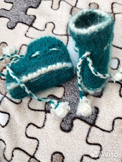 Пинетки вязаные ручная работа