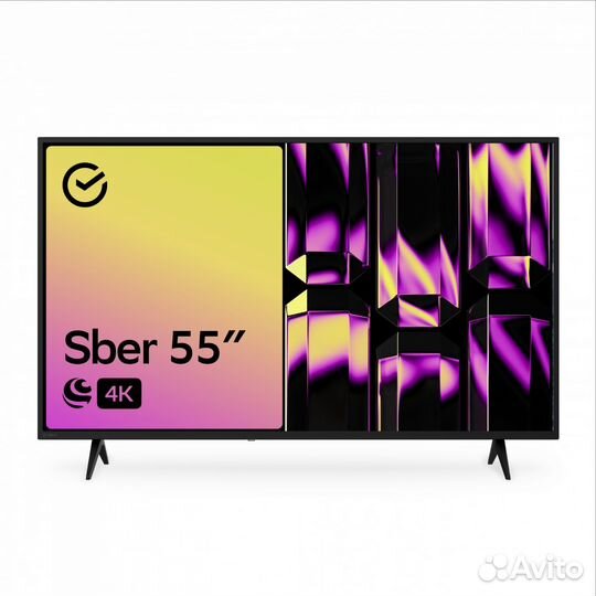 Новый Телевизор Sber SDX-55U4010B, 55