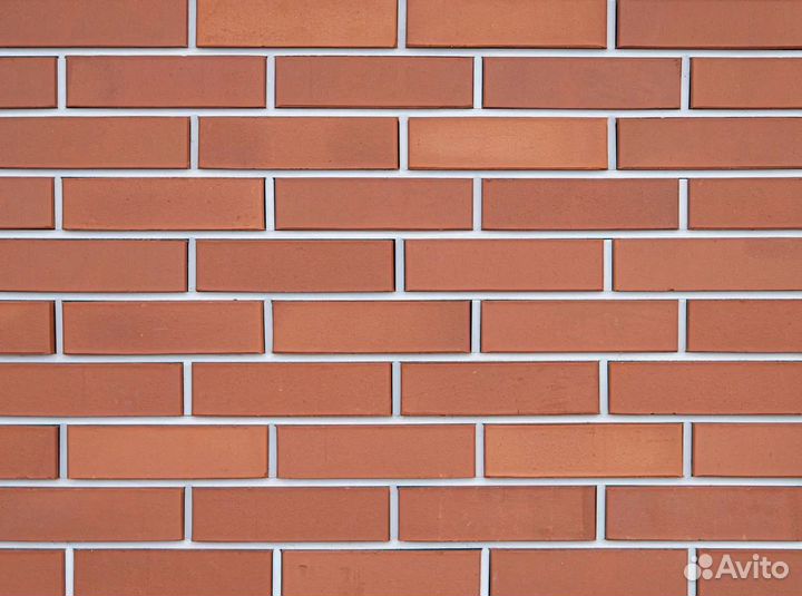 Кирпич клинкерный фасадный Красный Гладкий WDF 215