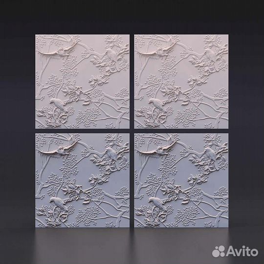 Гипсовая 3D панель 