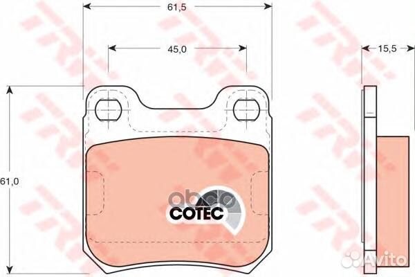 GDB915 239 00FDB525571389B колодки дисковые з