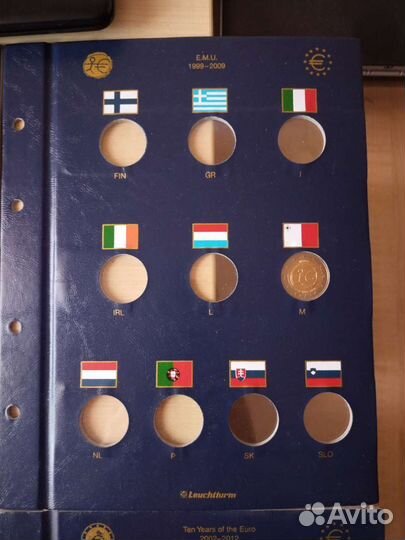 Листы для монет