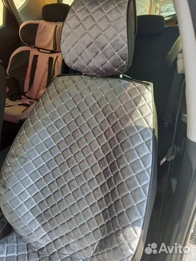 Накидки сидений велюр передние (серые)