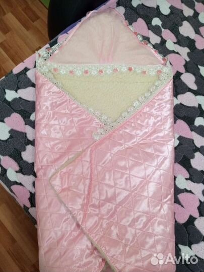 Конверт на выписку для девочки зима