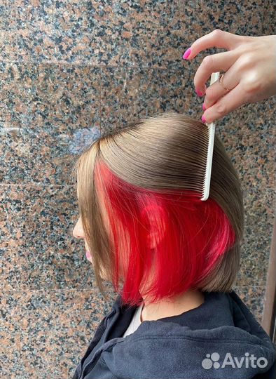 Сложное окрашивание волос стрижка аиртач блонд