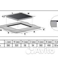 Варочная панель Evelux HEI 640 B индукционная