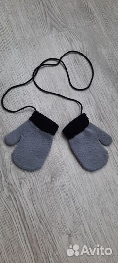 Варежки зимние детские на 1 год