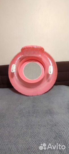 Надувной круг со спинкой и ручками Intex