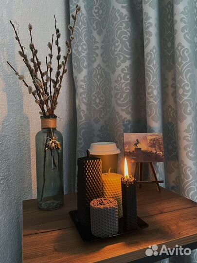 Свечи из вощины натуральные восковые свечи