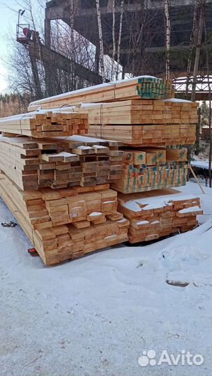 Доска обрезная, брус 1-2 сорт